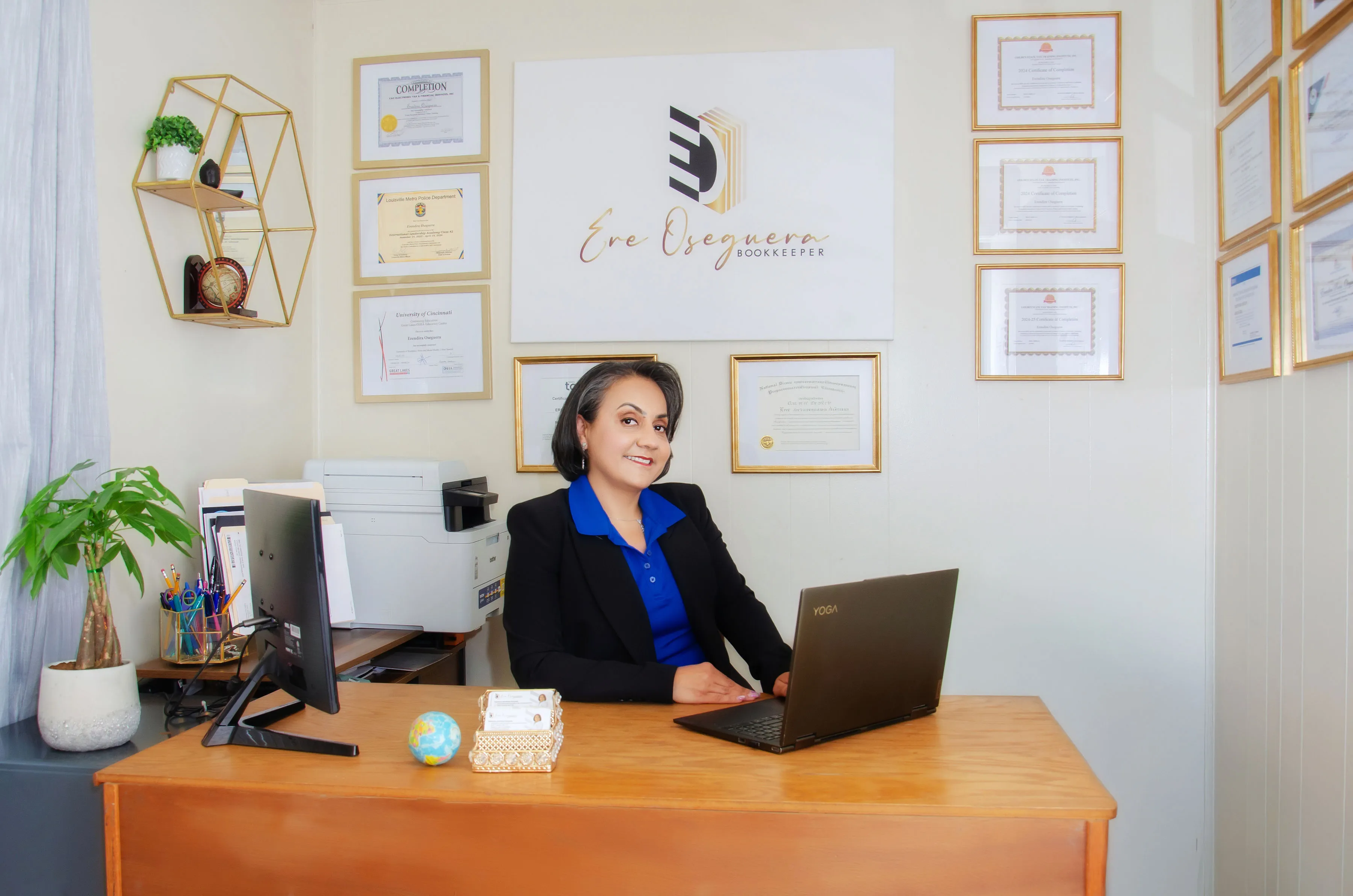 Espacio profesional de trabajo para servicios empresariales